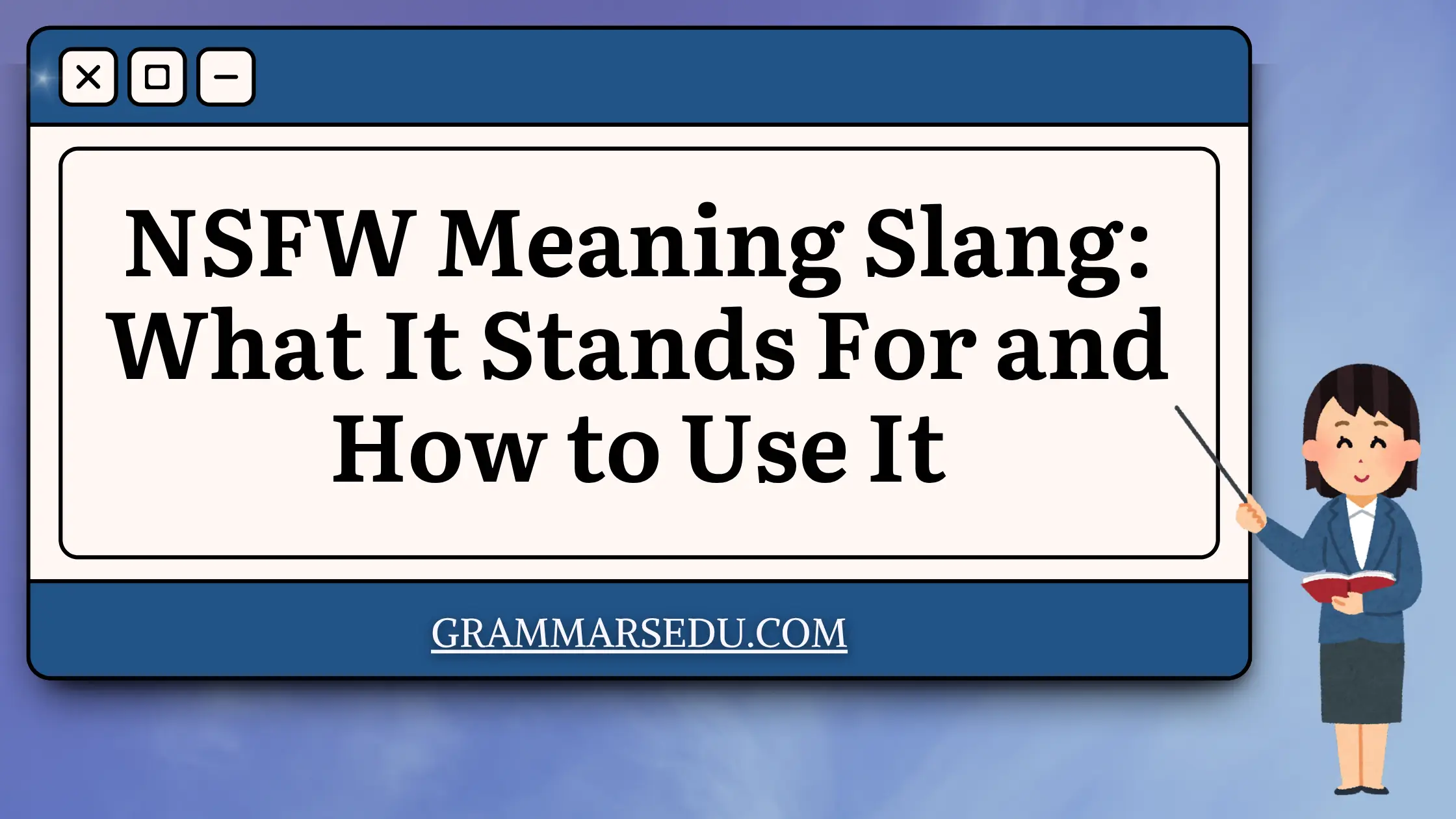 NSFW Meaning Slang