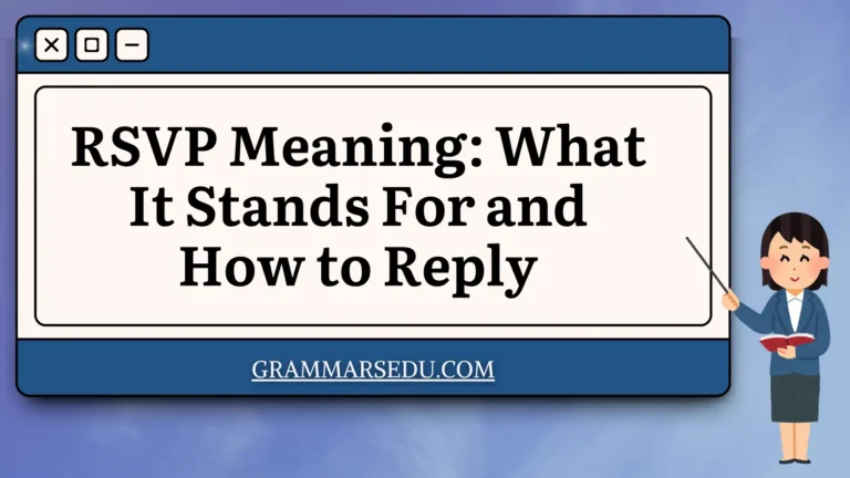 RSVP Meaning What It Stands For and How to Reply