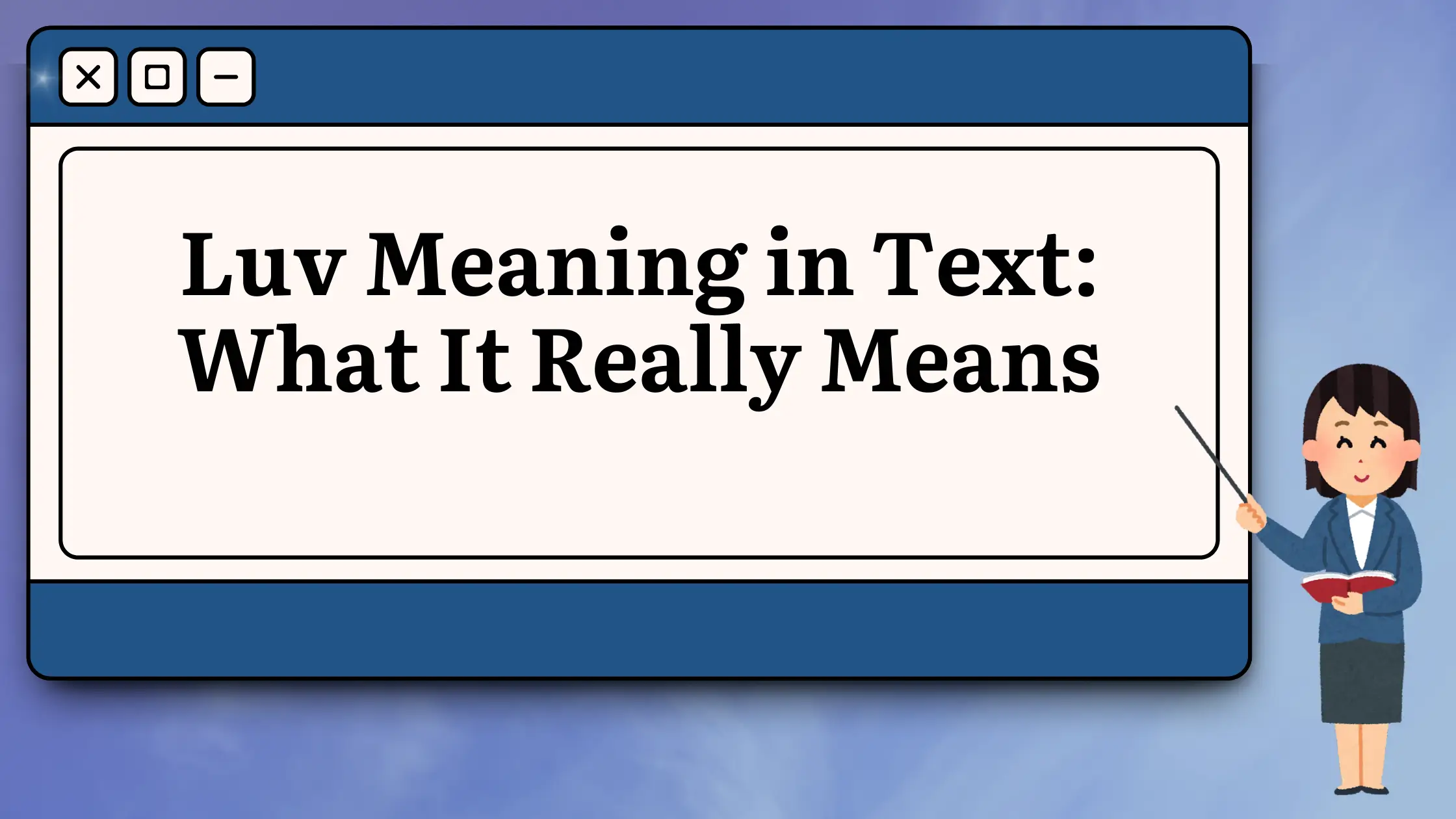 Luv Meaning in Text What It Really Means